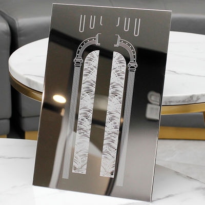 Strato di acciaio inossidabile 304 per la decorazione incisa dello specchio di porta dell'elevatore