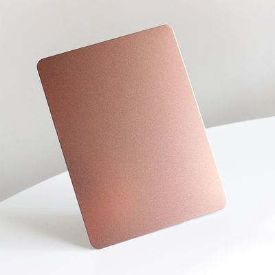 Anti-impronte digitali Acciaio inossidabile Piastra decorativa spazzolato sabbiato Color Gradiente Rosa Oro Specchio