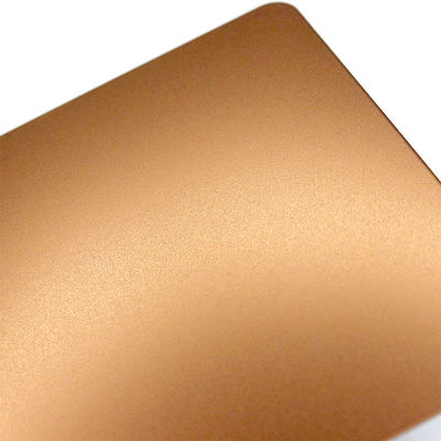 strato Rose Gold Bead Blasted Sandblasted di acciaio inossidabile 304 di 0.6mm 0.8mm