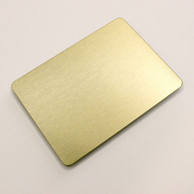 Strato bronzeo spazzolato oro di acciaio inossidabile della linea sottile per la decorazione di costruzione AISI 201 430 piatto del grado ss