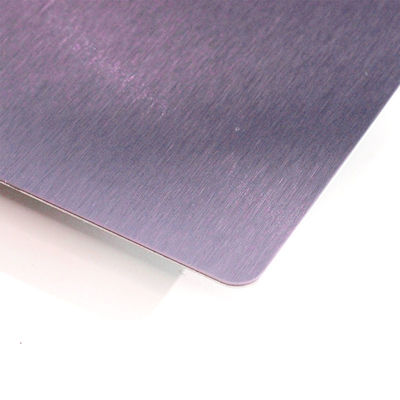 304 lamiera di acciaio inossidabile decorativo spazzolato viola NO.4 pannello in acciaio inossidabile