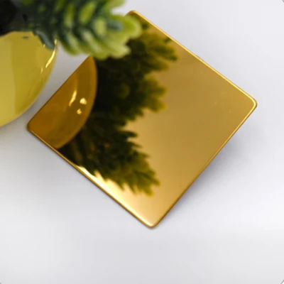 Il colore di titanio dell'oro ha ricoperto la lucidatura dello strato di acciaio inossidabile per personalizzare la dimensione