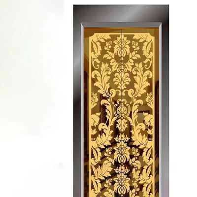 Modello della porta dell'elevatore dell'oro della lamiera sottile di acciaio inossidabile di Aisi 304