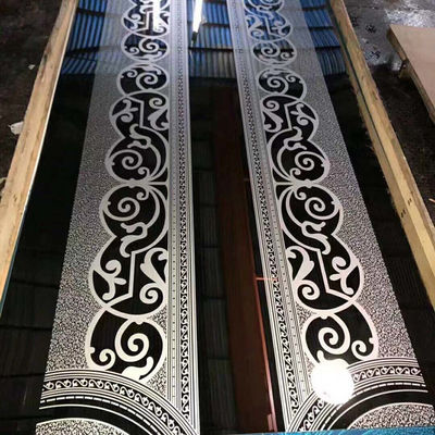 201 piatto di progettazione inciso specchio di lunghezza dello strato 4x8 2000mm di acciaio inossidabile dell'elevatore