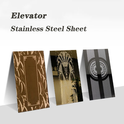 430 201 Ba Hairline Mirror Stainless Steel Sheet PVD Colore per l'architettura Ascensore interno esterno
