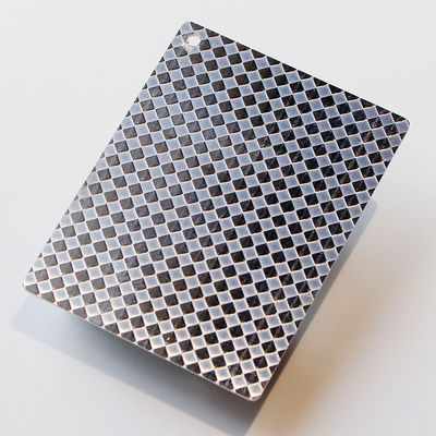 3D Rhombus Pattern In acciaio inossidabile Fogli in rilievo Fogli SS personalizzati tagliati a misura