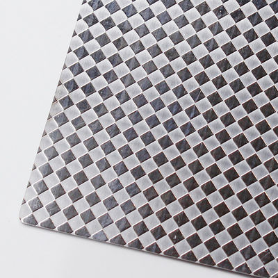 3D Rhombus Pattern In acciaio inossidabile Fogli in rilievo Fogli SS personalizzati tagliati a misura