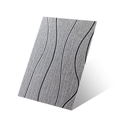 Tessitura di grano di legno Rifinitura pannello in acciaio inossidabile in incisione taglio personalizzato Dimensione 1 mm 1.2 mm 1,5 mm Spessore