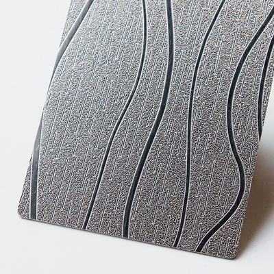 Tessitura di grano di legno Rifinitura pannello in acciaio inossidabile in incisione taglio personalizzato Dimensione 1 mm 1.2 mm 1,5 mm Spessore