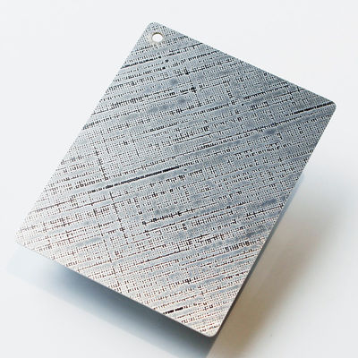 Fogli di acciaio inossidabile decorativo in rilievo OEM 2b 2D Ba 3 mm di spessore