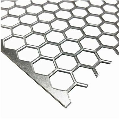 Foglio di acciaio inossidabile perforato esagonale di spessore 2 mm e 3 mm