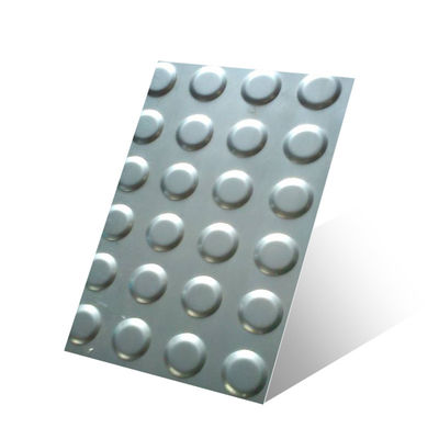 1.2 mm 1.5 mm piastra di acciaio inossidabile a quadri con proiezioni rotonde piatte AiSi Standard