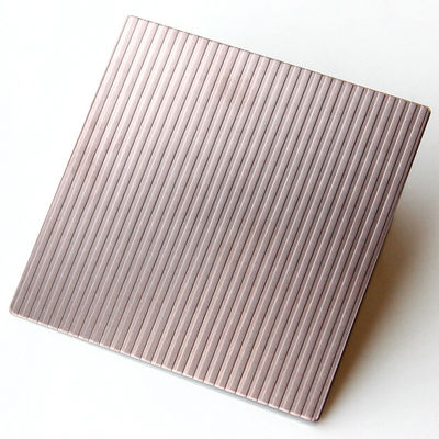 Foglio decorativo in acciaio inossidabile 304 con linee concave-convexe