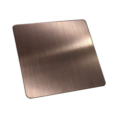 Finitura di superficie di Hailine della bobina di AISI 304 0.6mm Rose Gold Color Stainless Steel