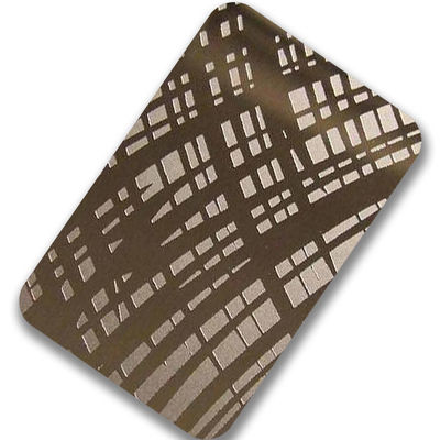 304 moderni hanno inciso la forma piana dello strato di acciaio inossidabile per la decorazione della parete della villa