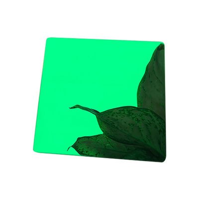 Verdi specchio lamiera di acciaio inossidabile 1219x3048mm resistenza alla corrosione