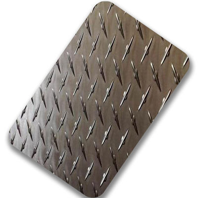 Strato a quadretti di acciaio inossidabile del piatto di pavimento di acciaio inossidabile di ASME SS410 3mm