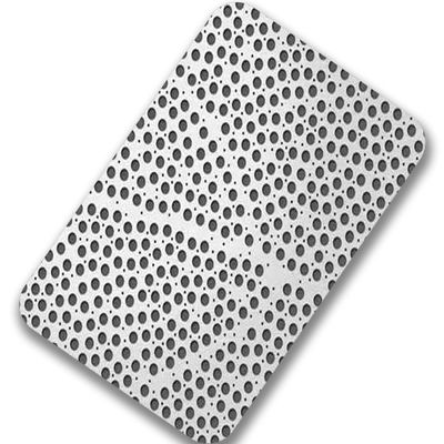 Piatto 1.2mm della perforazione di acciaio inossidabile di JIS strato di acciaio inossidabile di 0,5 millimetri con i fori rotondi