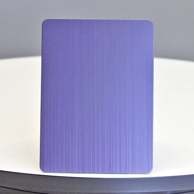 buon prezzo BIS Foglio di acciaio inossidabile spazzolato PVD Color Coating Purple 304 Acciaio inossidabile Placca di linea di capelli in linea