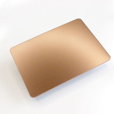 buon prezzo strato Rose Gold Bead Blasted Sandblasted di acciaio inossidabile 304 di 0.6mm 0.8mm in linea