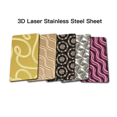 buon prezzo Piastre di acciaio inossidabile laser 3D versatili di grado architettonico pannelli d'arte in acciaio inossidabile 3D in linea
