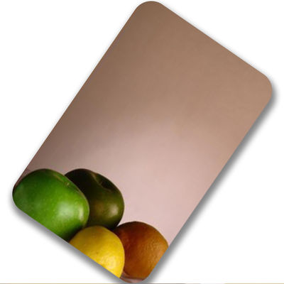buon prezzo Specchio decorativo 202 304 430 4X8 Rose Gold Color dello strato di acciaio inossidabile di Aisi in linea