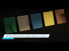 201 304 316 strato decorativo di acciaio inossidabile dello specchio di colore 8k per le vendite all'ingrosso