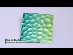 piatto del soffitto timbrato specchio di acciaio inossidabile dell'ondulazione dell'acqua dello strato 0.5mm di acciaio inossidabile 8K