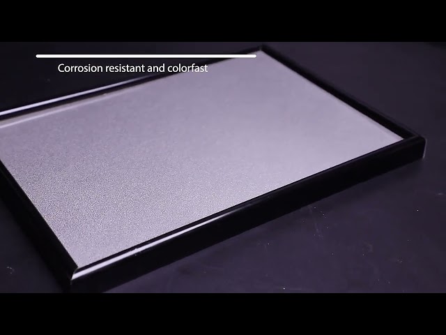 video aziendali Circa Sandblast Bead Blasted ss finish Decorative Stainless Steel Sheet Metal Mill Edge