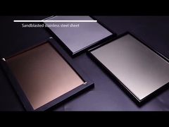 Sabbii gli ss fatti saltare perla finiscono il bordo decorativo del mulino della lamiera sottile di acciaio inossidabile