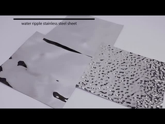 strato ss 201 di acciaio inossidabile dell'ondulazione dell'acqua un piatto decorativo di 304 metalli