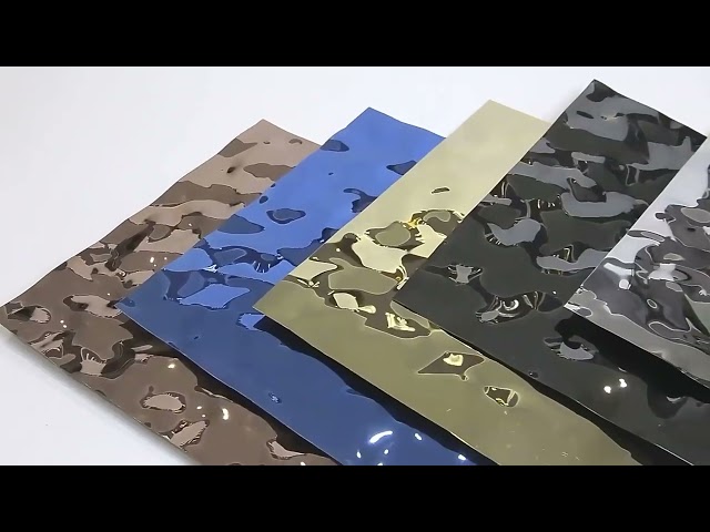 video aziendali Circa 304 316 Decorative Stainless Steel Sheet PVD Color Coating SS Sheet
