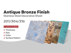 Fogli di acciaio inossidabile antico 201 304 316 acciaio inossidabile rame antico